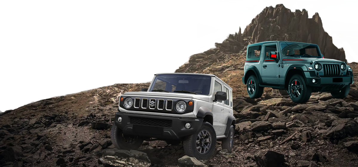 Maruti Jimny Vs Mahindra Thar ● 2 Powerful Off-Roaders Showdown 1 Maruti Jimny vs Mahindra Thar